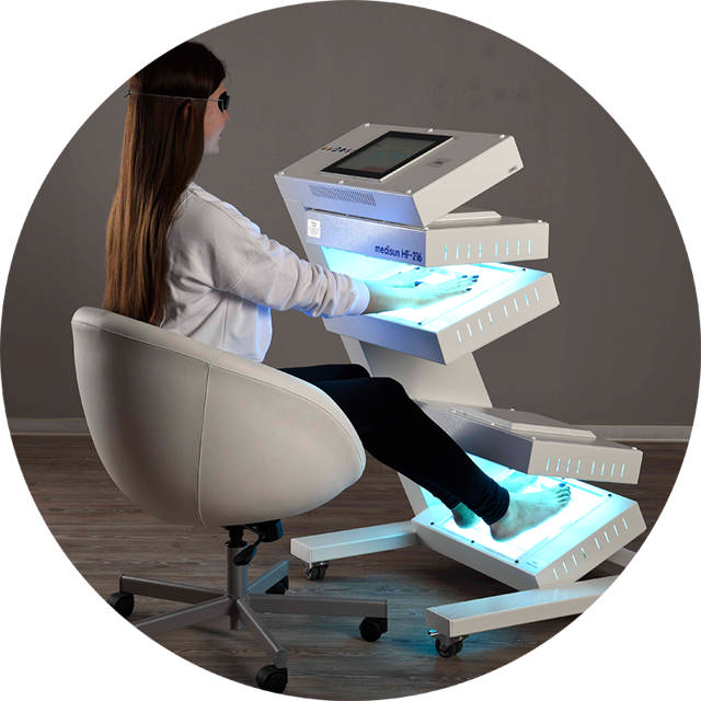 medisun® HF-216, Hånd- og fod- UV-lysbehandlingudstyr