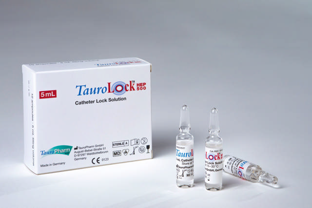TauroLock™-HEP500 lukkevæske m/Heparin, 10x5 ml., ampul
