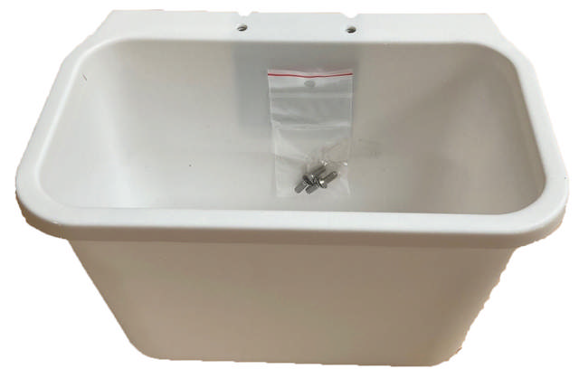 Plastkurv til trolley (hvid) 21x14x13 cm (B/D/H)