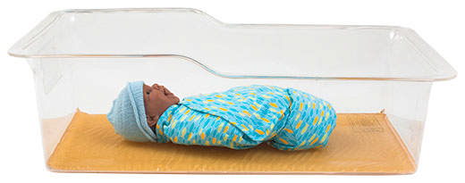 Geleleje, pædiatri, neonatal 66 x 30,5 x 1,3 cm (L/B/H)
