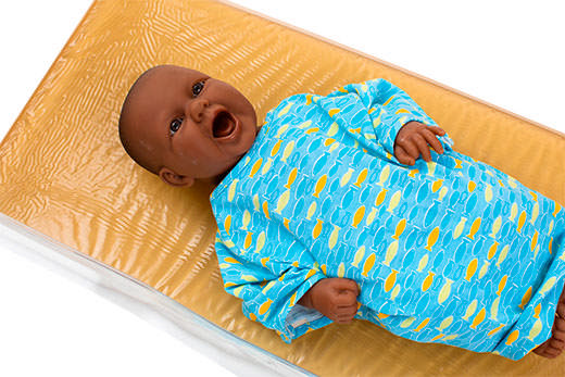 Geleleje, pædiatri, neonatal 66 x 30,5 x 1,3 cm (L/B/H)