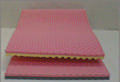 Kombimadras 80x200x6 cm gul/rosa, 50-100 kg