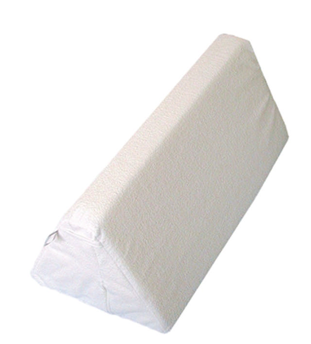 Rygstøttekile m/vandtæt frottébetræk 58x31/6x24 cm (L/B/H)