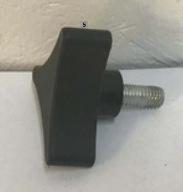 Håndgreb/indstillingsgreb (M8, gevind) til senge-/læsebord med plastcoating