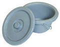 Låg til toiletspand (701311) grå