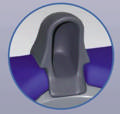 Splash Guard i PUR til RCN bade-/toiletstole