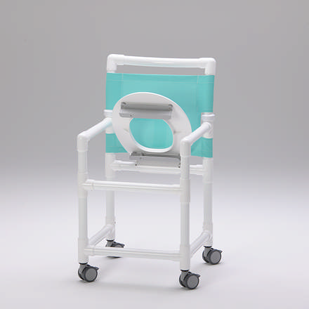 RCN bade-/toiletstol SCC250 stofryg,rundt toiletsæde+spand