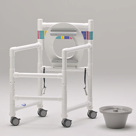 RCN bade-/toiletstol SCC250KB sam.klap., stofryg, toiletsæde