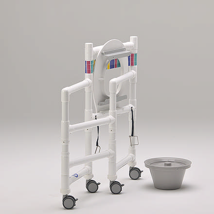 RCN bade-/toiletstol SCC250KB sam.klap., stofryg, toiletsæde