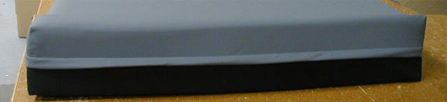 Hospitalsmadras m/grå Decu-Tex 80x200x12 cm (B/L/H)