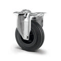 Tente hjul 3478PVR100P62 Fast gf., sort gummi,rulleleje