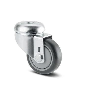 Tente hjul 2470UAP050P30-11 DIN kugle.,grå gummi