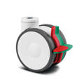 Tente hjul 594CUAP125P30-13 LINEA dobbelthjul m/total+retningsbremse