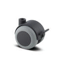 Møbelrulle A525PJI050L51-8 Ø8 hul, soft, m/br