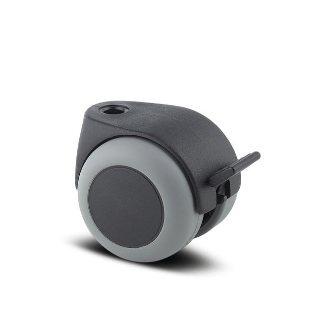 Møbelrulle AA25PJI050L51-10 Ø10 hul, soft, m/br