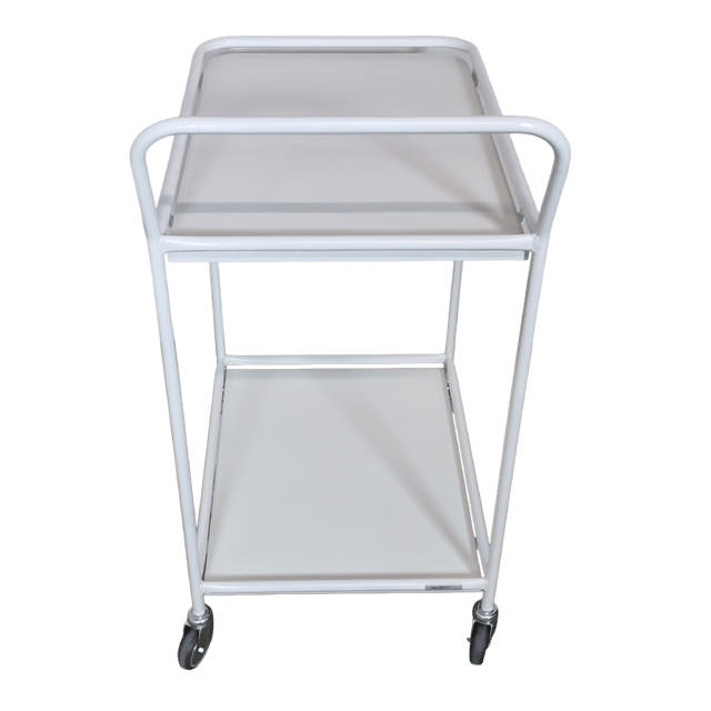 Bordvogn m/slingrekant og skubbebøjle 2 hylder, 100x60x101 cm (L/B/H)