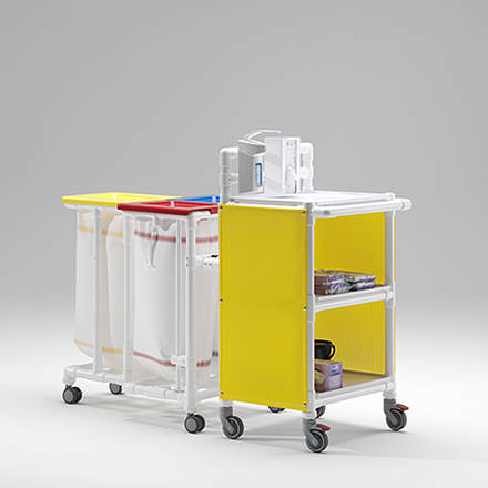 Plejevogn MC 633 S 173,5 x 71  x 142,5  cm (L/B/H)