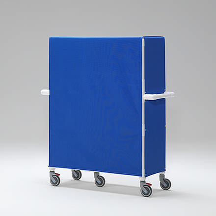 Tøjsorteringsvogn WB 312, RCN med garderobestang og 12 beholdere