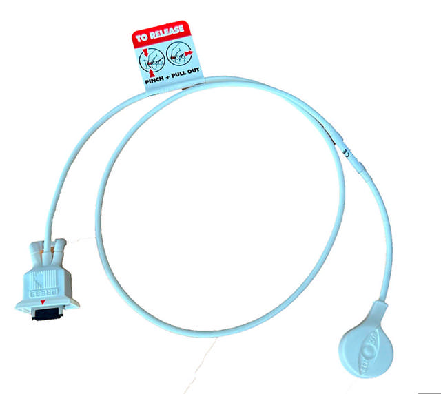 RTest V5 kabel, UDEN halskæde hvid, 60 cm