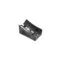 Glidesko m/2 skruehuller, rund Ø32mm, Ø5,3mm, 41x26mm, skrå