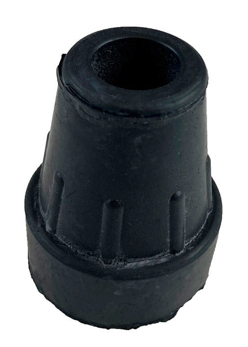 Dupsko til krykstokke 18mm - Sort