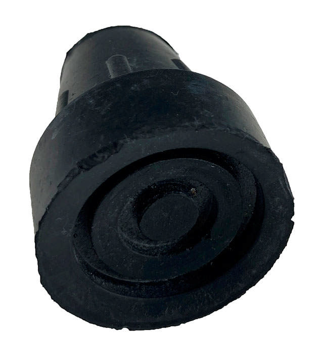 Dupsko til krykstokke 18mm - Sort