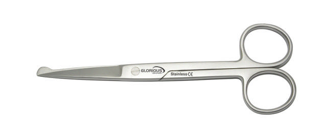 Sygeplejesaks, rustfri 14 cm, m/dup