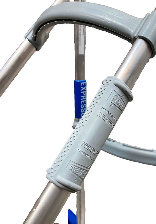 Beskyttelsesprofil, grå plast til Expresso stabelvogn/sækkevogn